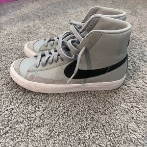 Nike Light Gray High-Top Sneakers
